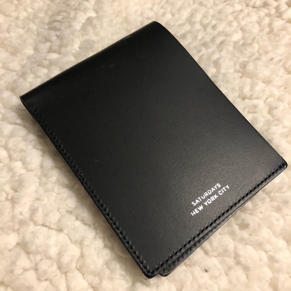 Saturday NYC Black Leather wallet. NEW